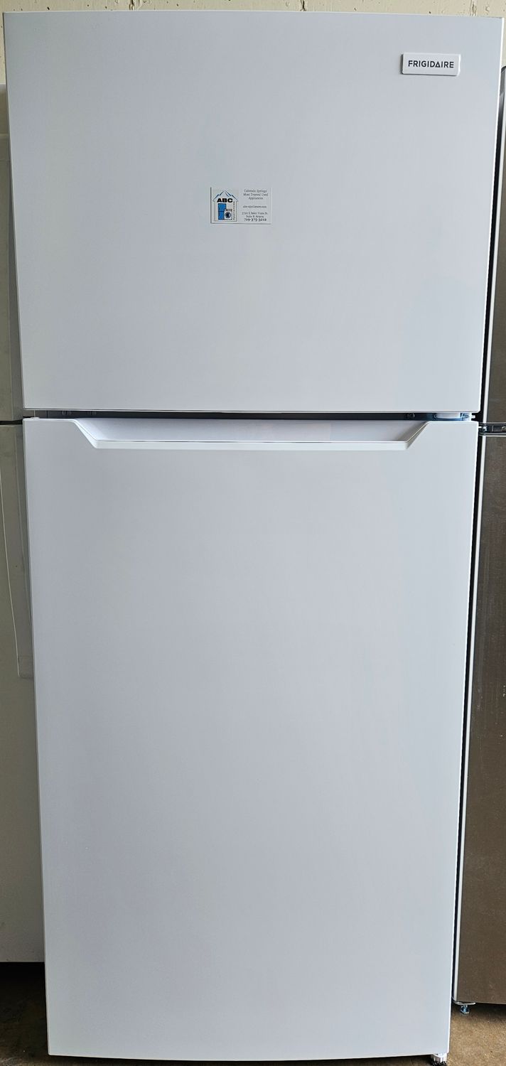 NEW! 18 cu.ft. Frigidaire White Top Freezer Refrigerator