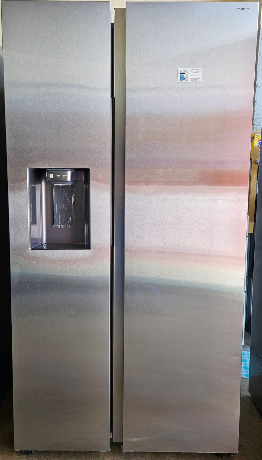 NEW! 27.4 cu.ft. Samsung Stainless Steel Side-by-Side Refrigerator