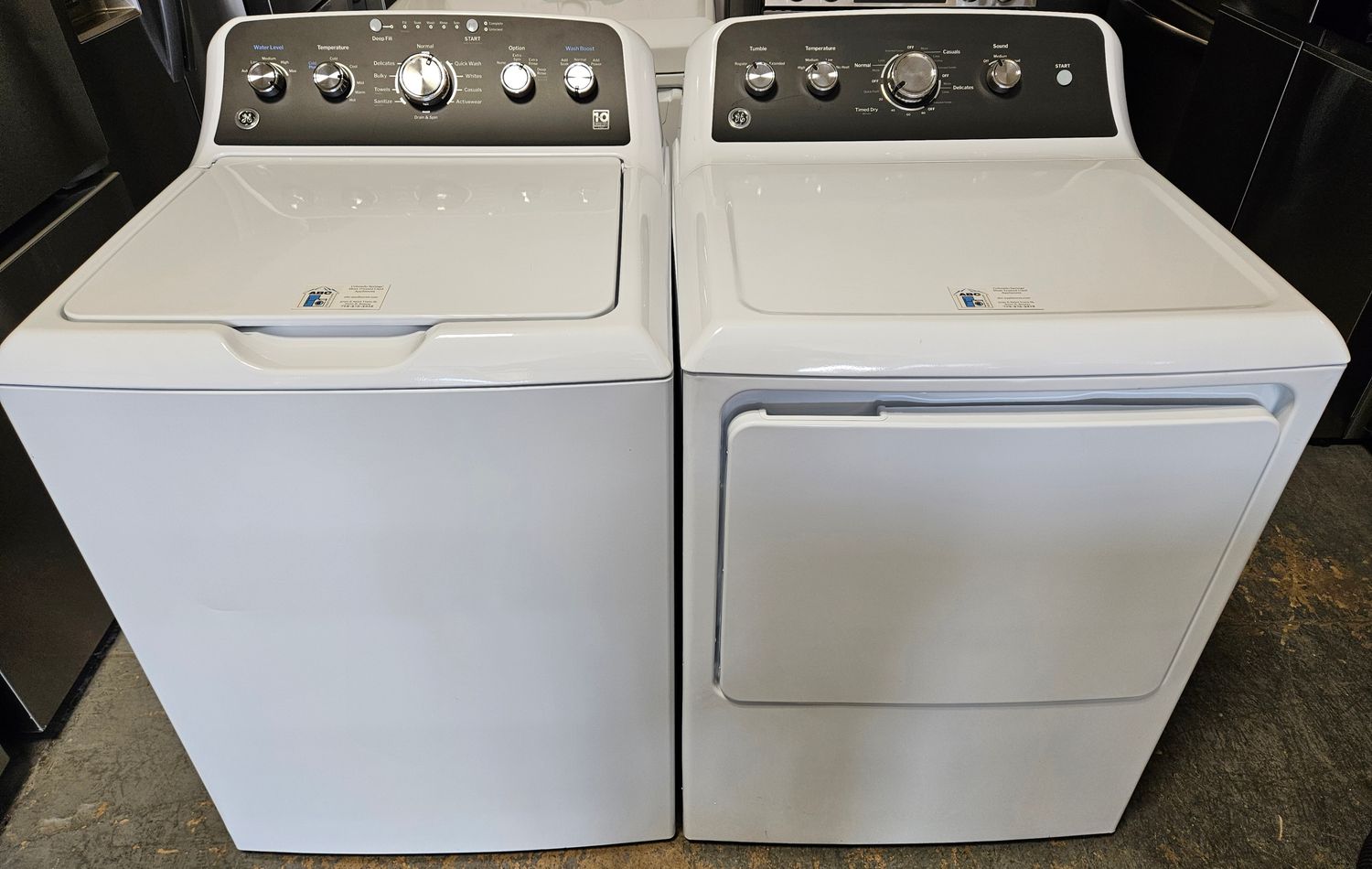 NEW! GE Top Load Washer (4.5cu.ft.) &amp; Large Capacity Electric Dryer (7.2cu.ft.)