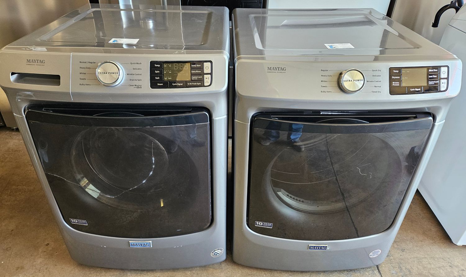 Used Maytag Front Load Washer (4.5cu.ft.) &amp; Large Capacity Electric Dryer (7.3cu.ft.)