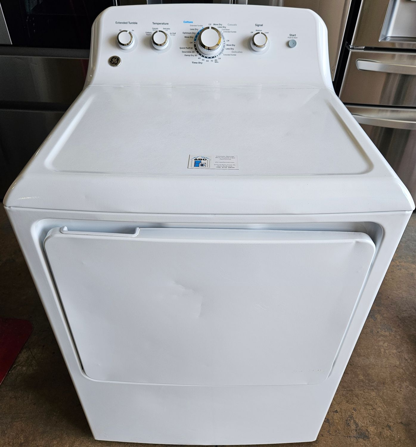 GE Heavy Duty Large Capacity Electric Dryer (7.2cu.ft.)