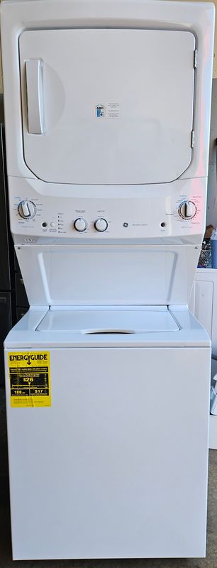 NEW! 27&quot; GE Stackable Electric All-in-One Laundry Center