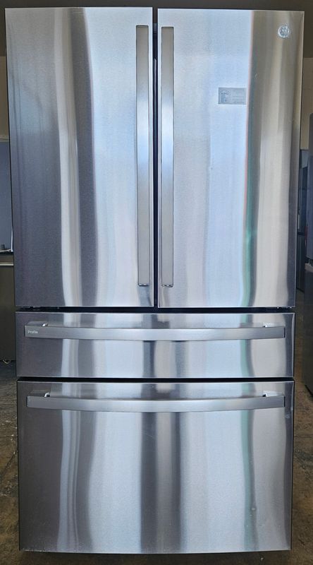NEW! GE Profile 23.3cuft Counter-Depth Stainless French-Door Refrigerator with Door-in-Door