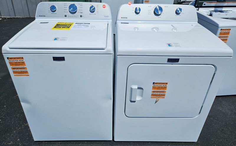 NEW! Maytag Top Load Washer (4.5cu.ft.) &amp; Large Capacity Electric Dryer (cu.ft.)