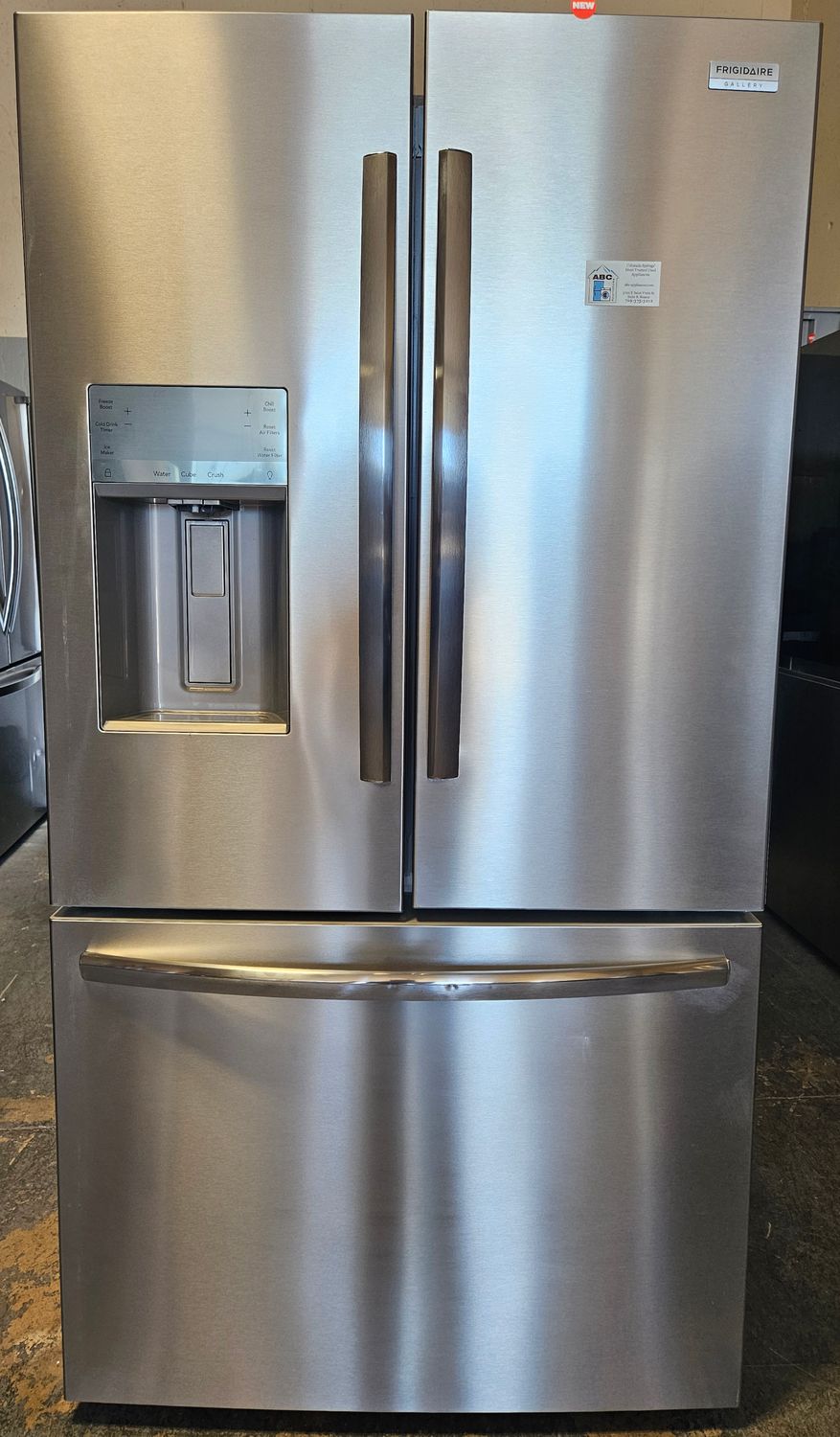 NEW! 28cu.ft. Frigidaire Stainless Steel French-Door Refrigerator