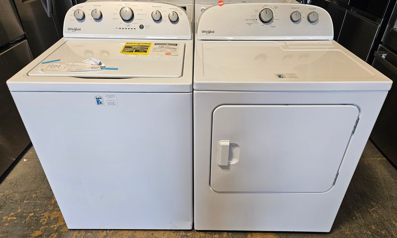 NEW! Whirlpool Top Load Washer (3.5cu.ft.) &amp; Large Capacity Electric Dryer (7.0cu.ft.)
