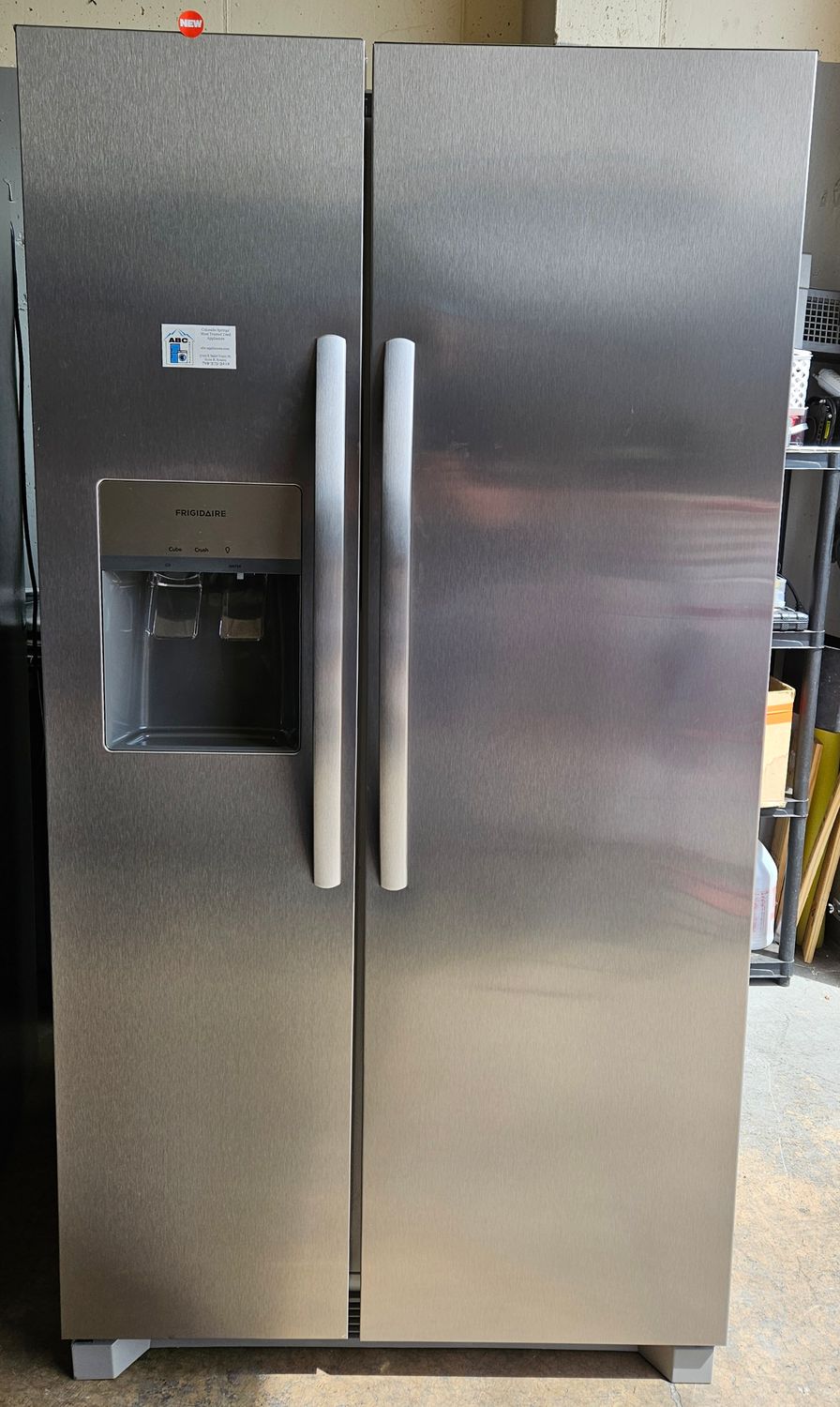 NEW! Frigidaire 36 in. 26 cu. ft. Standard Depth Side by Side Refrigerator
