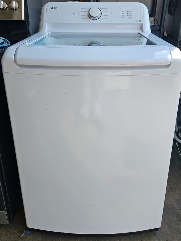 NEW! LG 4.3 cu. ft. Top Load Washer in White with SlamProof Glass Lid, 1Year Warranty
