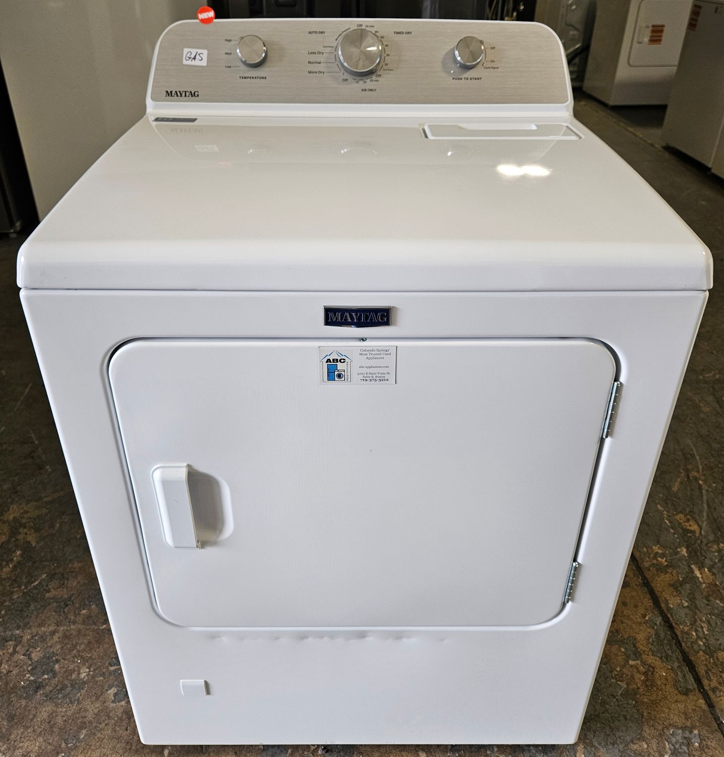 NEW! Maytag Heavy Duty Large Capacity Gas Dryer (7.0cu.ft.)