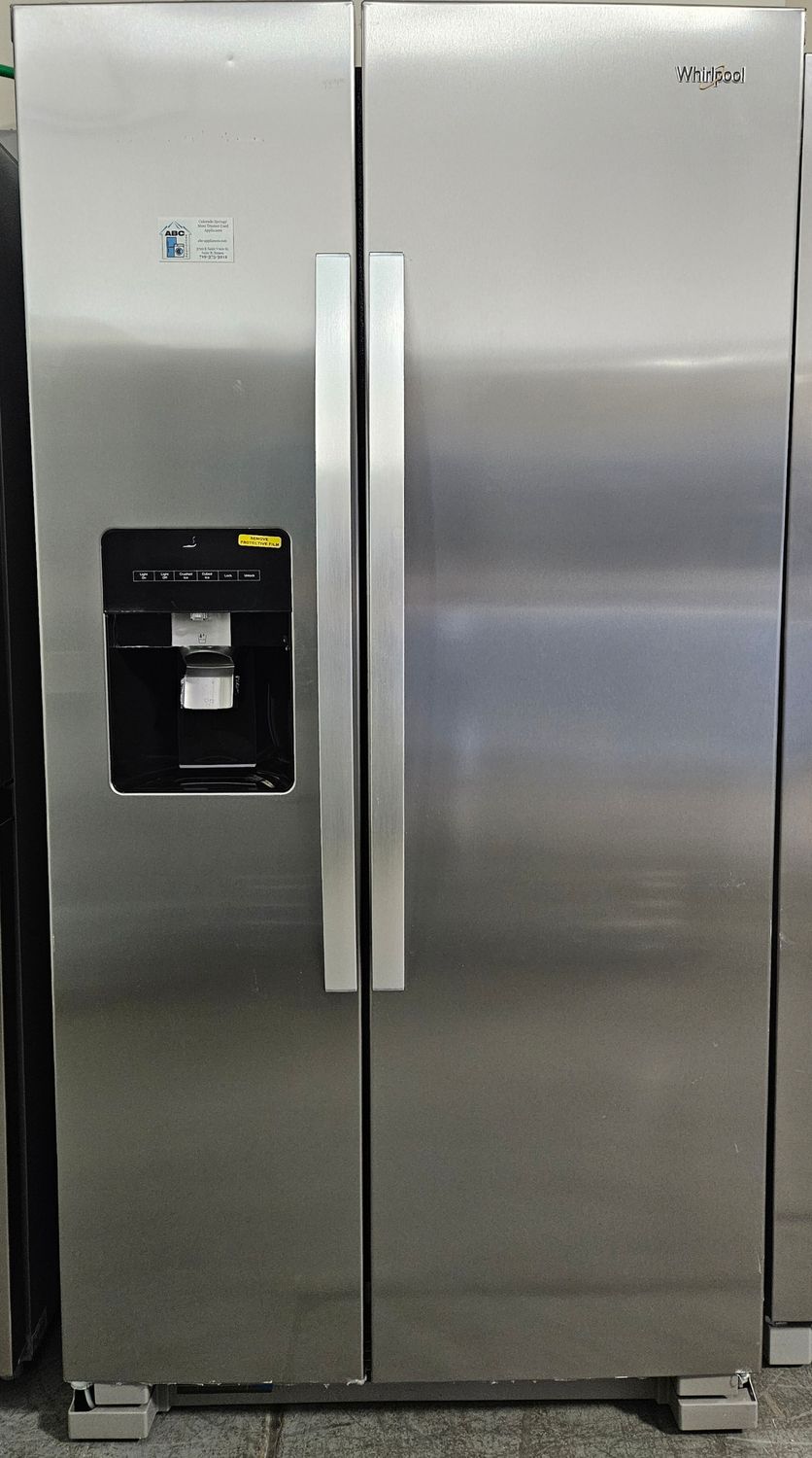 NEW! 24.6 cu.ft. Whirlpool Stainless Steel Side-by-Side Refrigerator