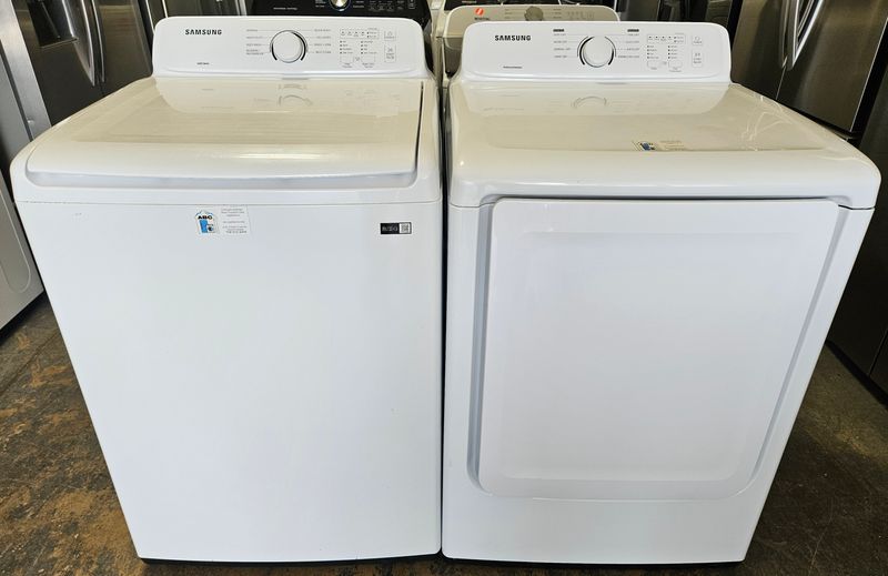 USED Samsung Top Load Washer (4.0cu.ft.) &amp; Large Capacity Electric Dryer (7.4cu.ft.)