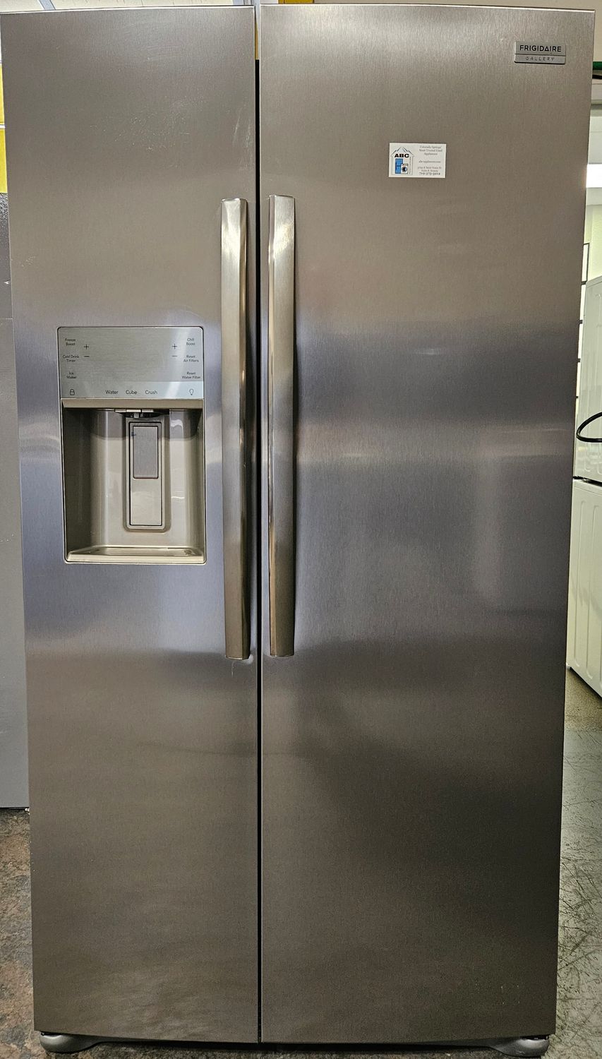 NEW! Frigidaire 36 in. 26 cu. ft. Standard Depth Side by Side Refrigerator