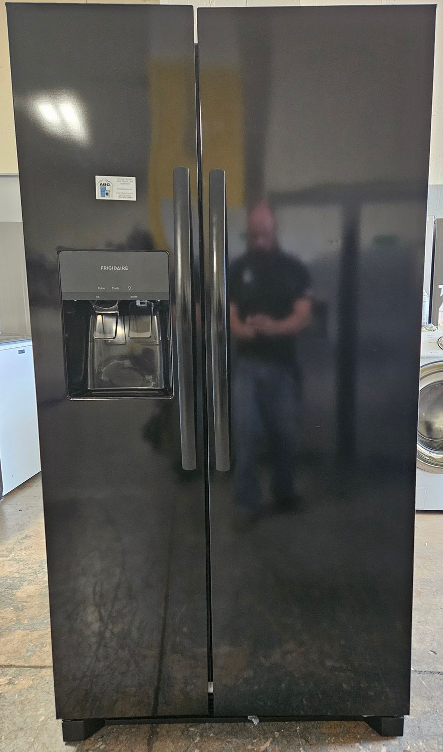 NEW! 26 cu.ft. Frigidaire Side-by-Side Black Refrigerator