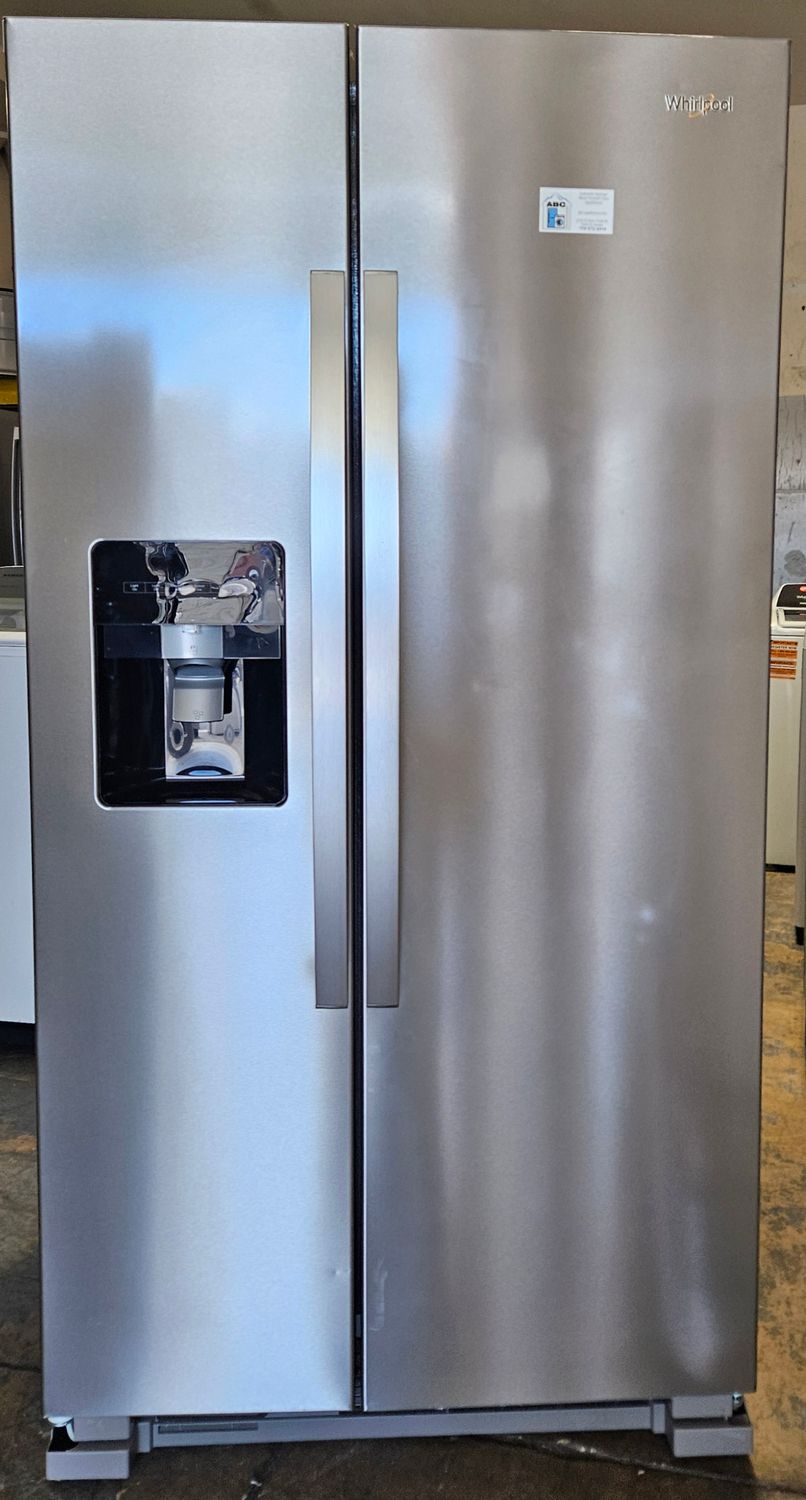 NEW! 24.6 cu.ft. Whirlpool Stainless Steel Side-by-Side Refrigerator