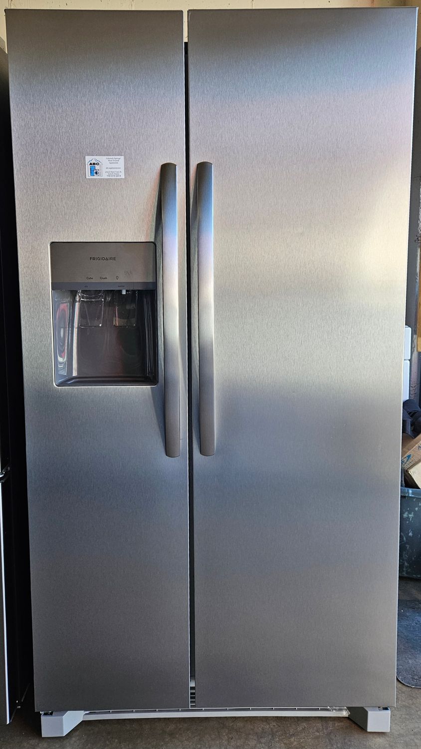 NEW! 26 cu.ft. Frigidaire Side-by-Side Stainless Steel Refrigerator