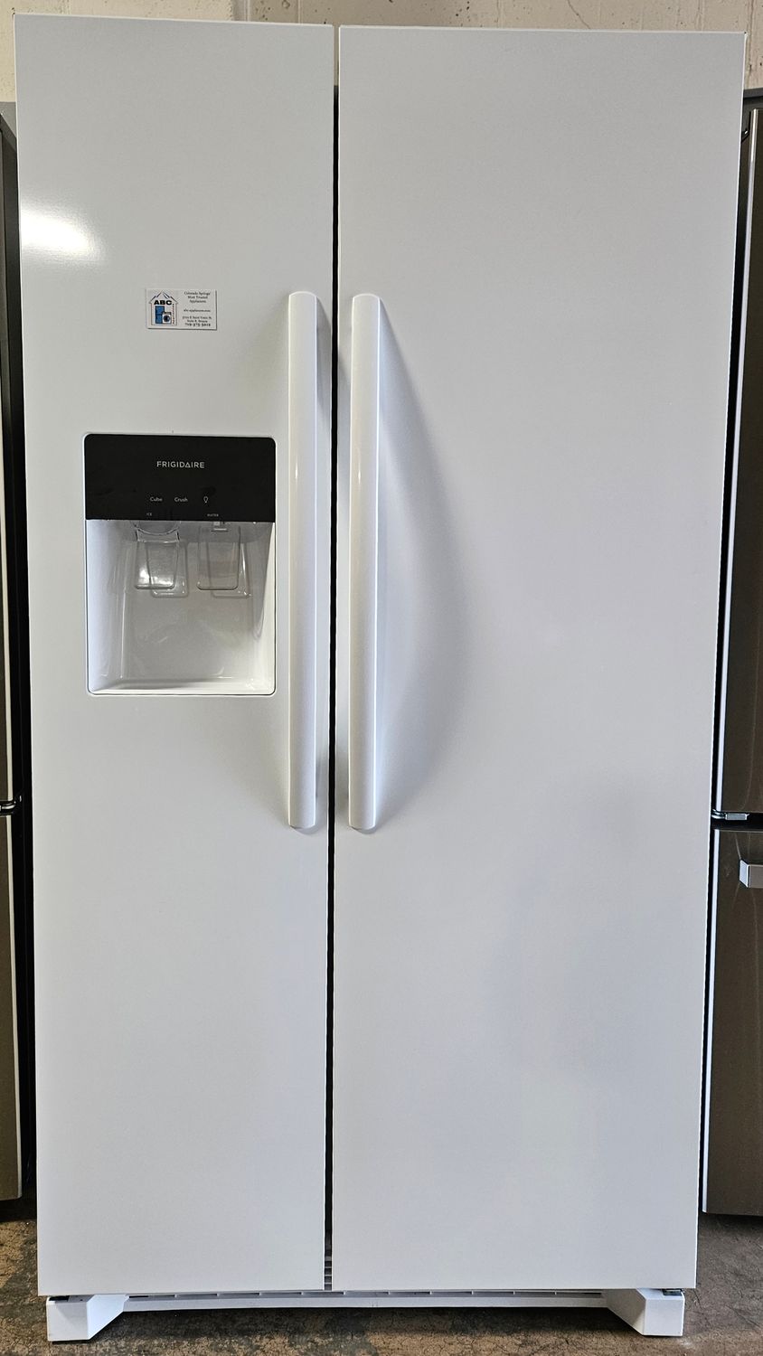 NEW! 26 cu.ft. Frigidaire Side-by-Side White Refrigerator