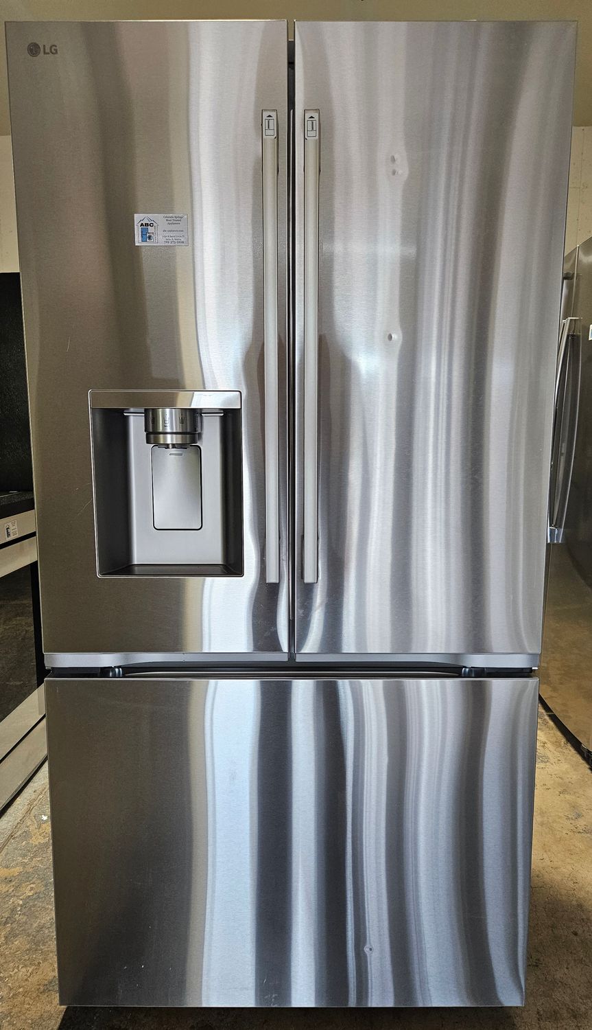 NEW! 24 cu.ft. LG Counter-Depth 3-Door French Door Refrigerator with Thin Door Design NEW! 24 cu.ft. LG Counter-Depth 3-Door French Door Refrigerator with Thin Door Design
