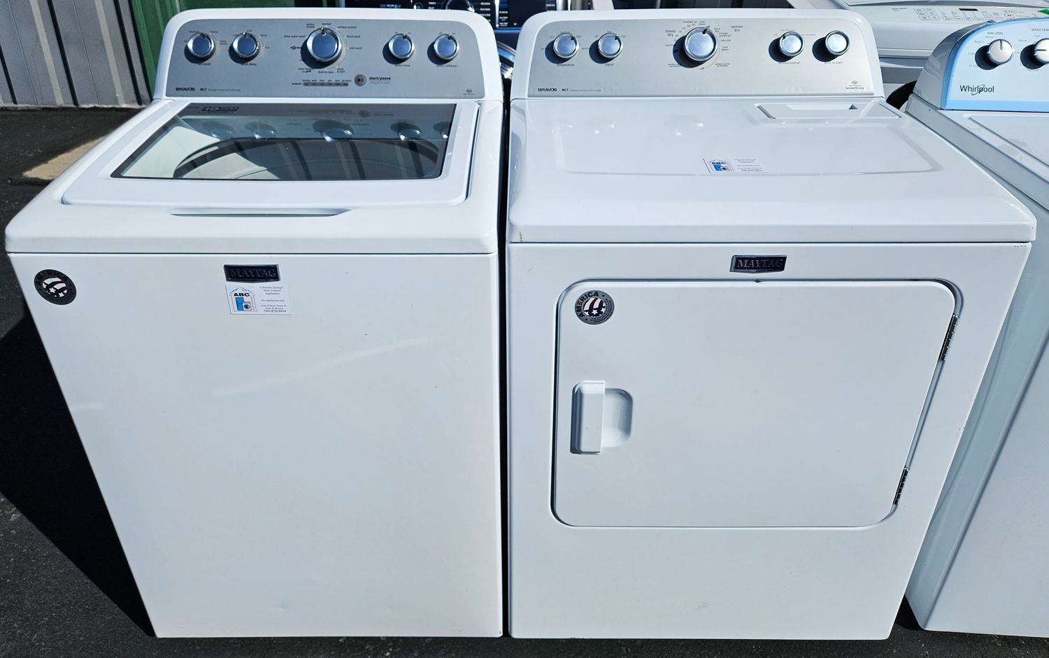 USED Maytag Top Load Washer (4.3cu.ft.) &amp; Large Capacity Electric Dryer (7.0cu.ft.)