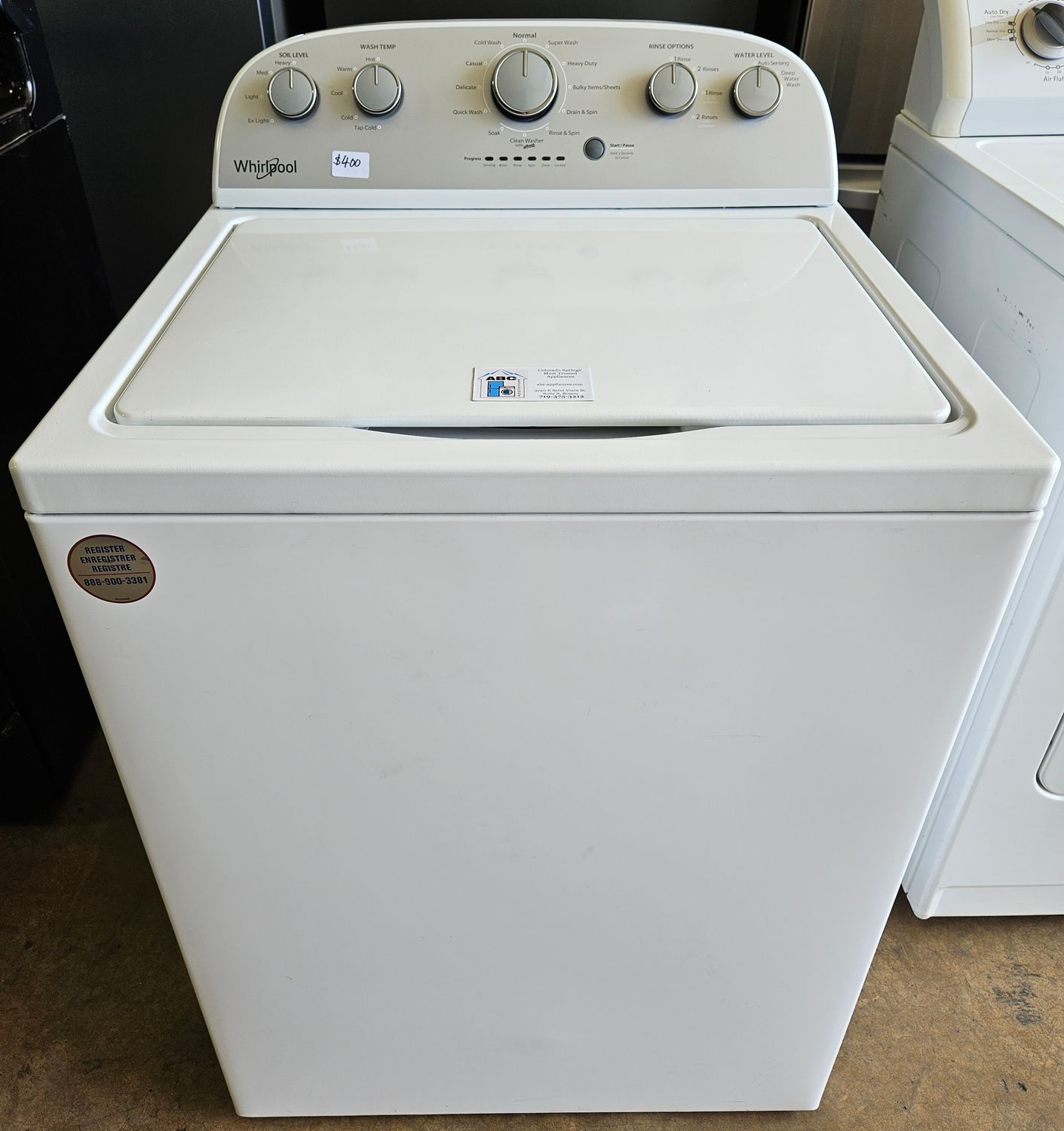 USED Whirlpool Top Load Washer (3.5cu.ft.)