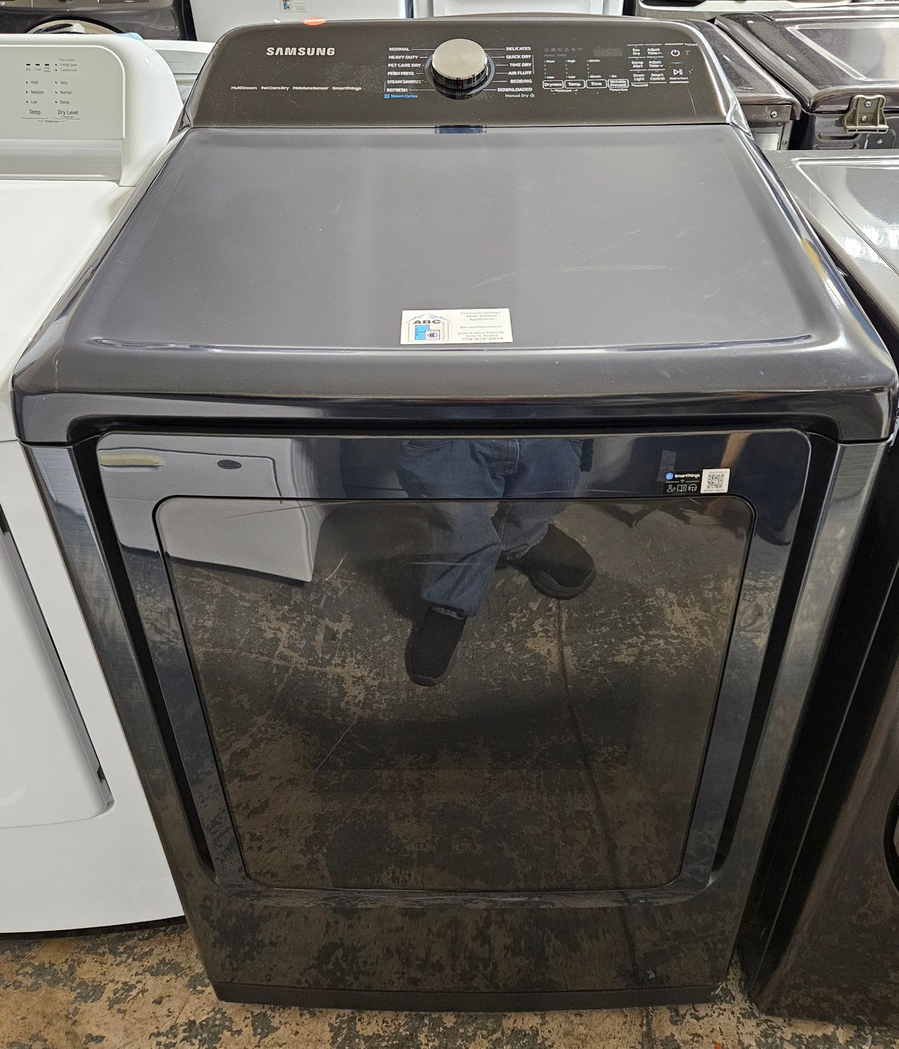 NEW! Samsung - 7.4 Cu. Ft. Smart Electric Dryer with Steam and Pet Care Dry