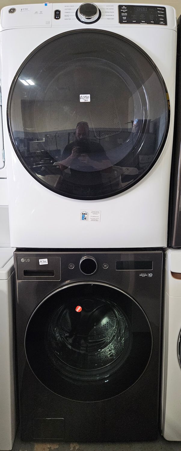 NEW! Mismatched LG Front Load Washer (5.0cu.ft.) &amp; GE Large Capacity Electric Dryer (7.8cu.ft.)
