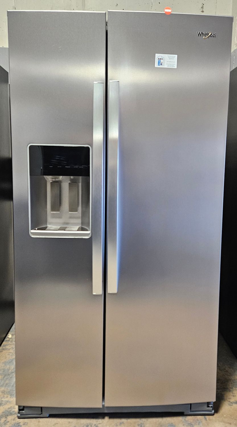 NEW! 28.7cu.ft. Whirlpool Side-by-Side Refrigerator in Stainless Steel