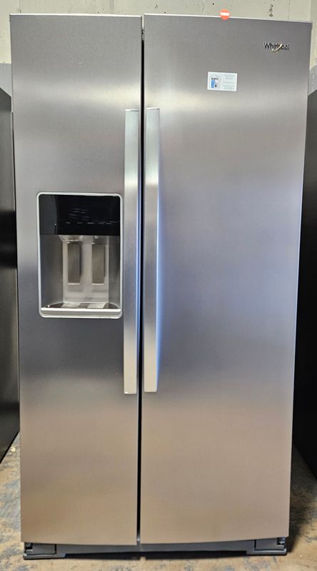 NEW! 28.7cu.ft. Whirlpool Side-by-Side Refrigerator in Stainless Steel
