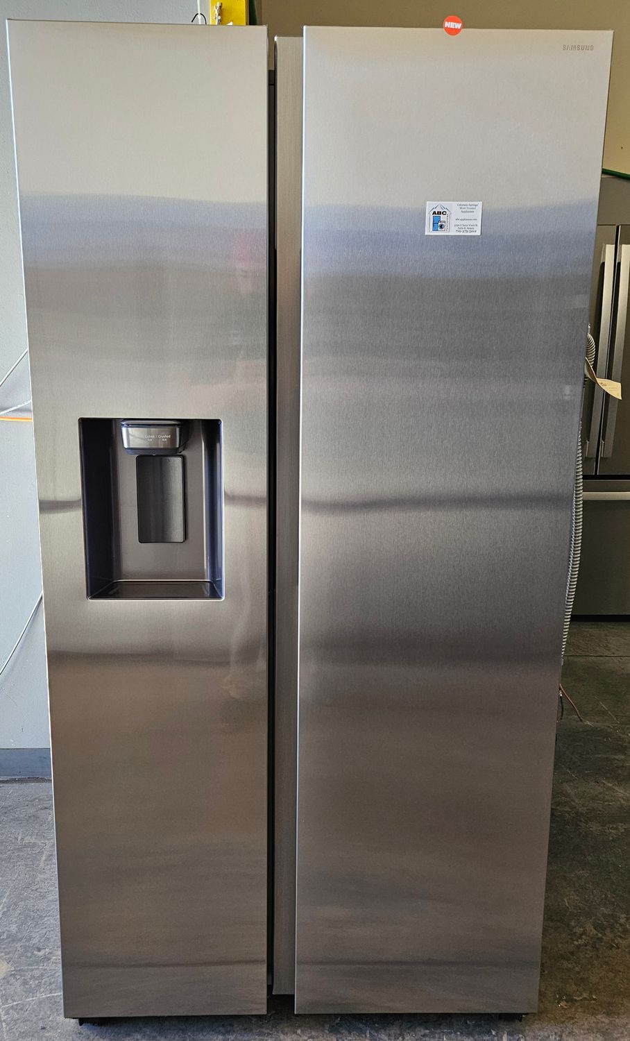 NEW! 22 cu.ft. Samsung Stainless Steel Side-by-Side Counter-Depth Refrigerator