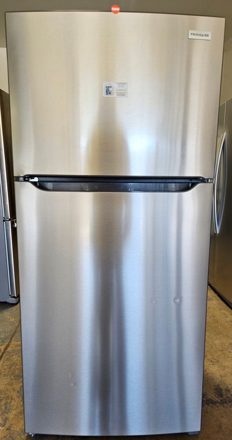 NEW! 20cu.ft. Frigidaire Top-Freezer Refrigerator Stainless Steel