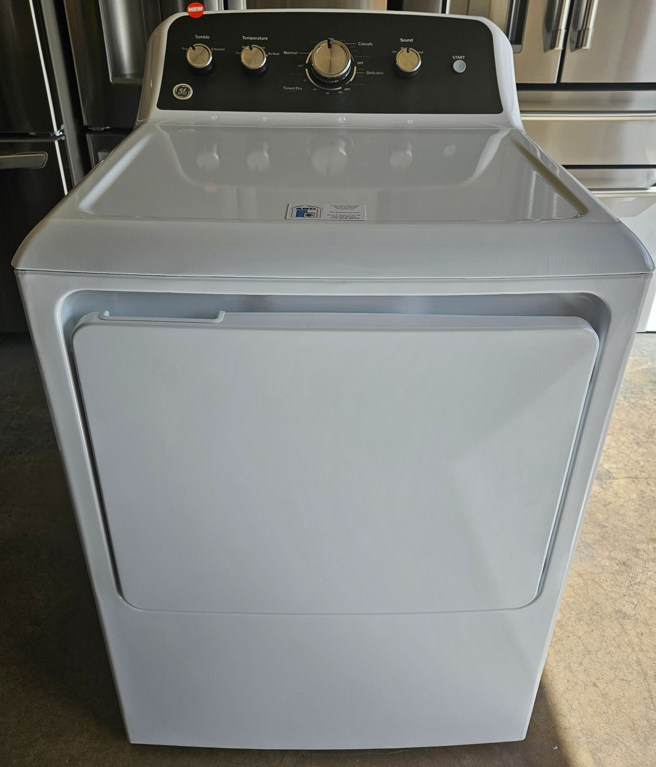 NEW! GE Heavy Duty Large Capacity Electric Dryer (7.2cu.ft.)
