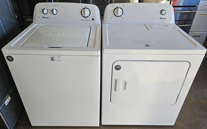 USED Amana Top Load Washer (3.5cu.ft.) &amp; Large Capacity Electric Dryer (6.5cu.ft.)