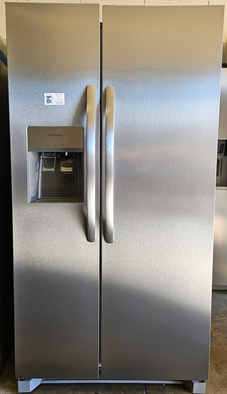 NEW! 26 cu.ft. Frigidaire Side-by-Side Refrigerator in Stainless Steel