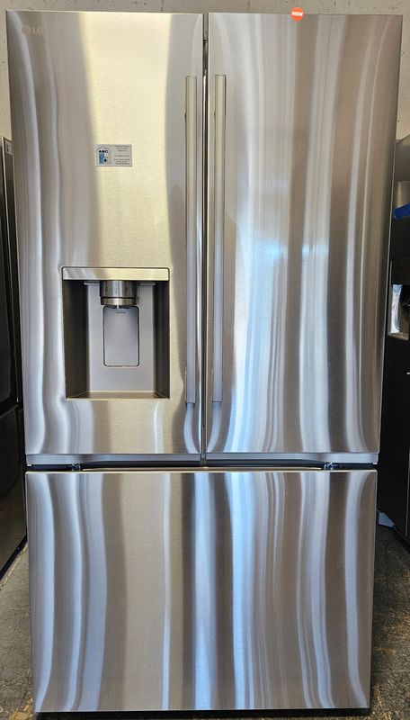 NEW! 24cu.ft. LG Counter Depth 3-Door French Door Refrigerator in Stainless Steel
