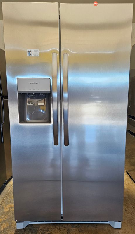 NEW! 26 cu.ft. Frigidaire Side-by-Side Refrigerator in Stainless Steel