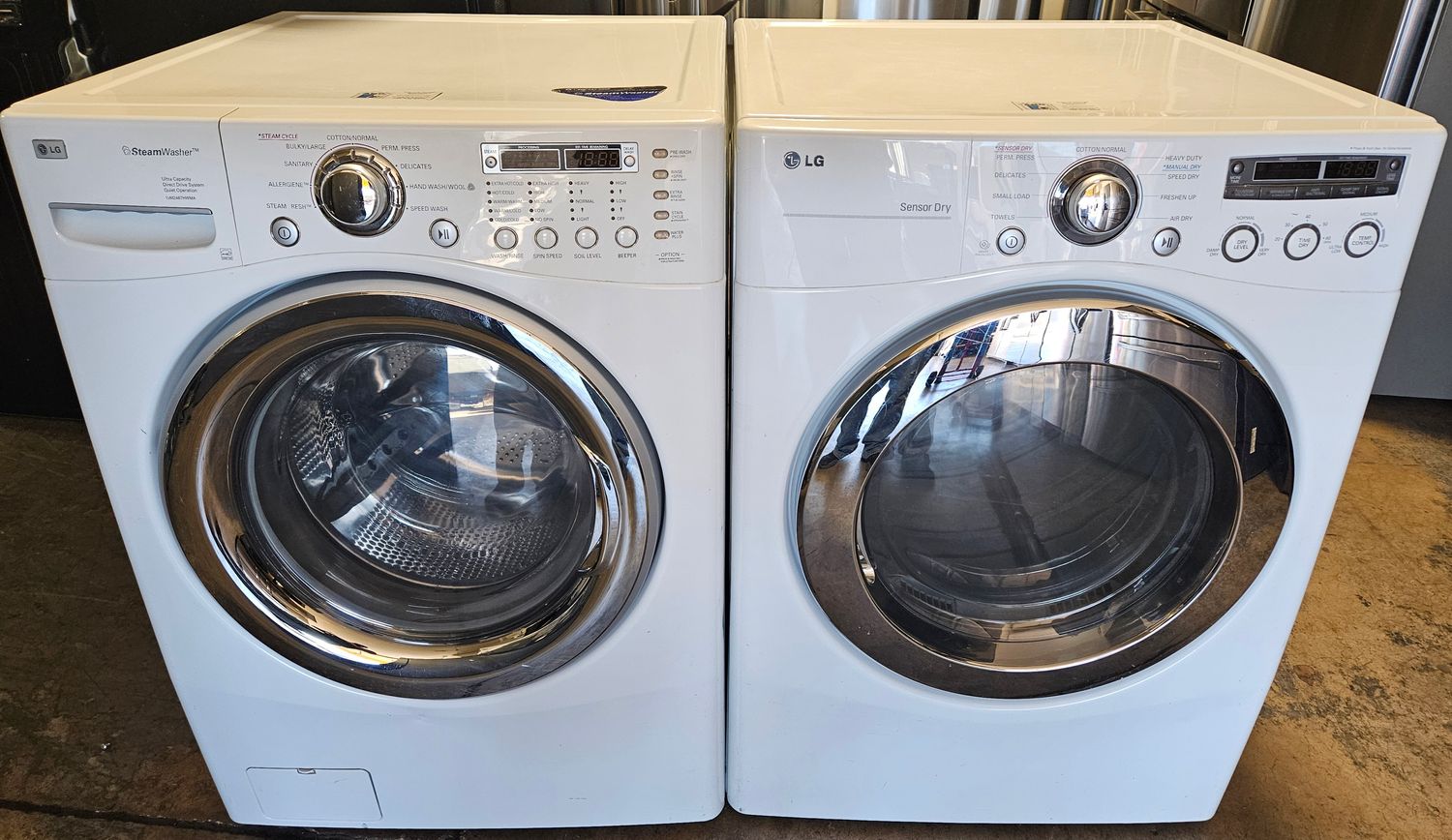 USED LG Front Load Washer (4.2cu.ft.) &amp; Large Capacity Electric Dryer (7.3cu.ft.)