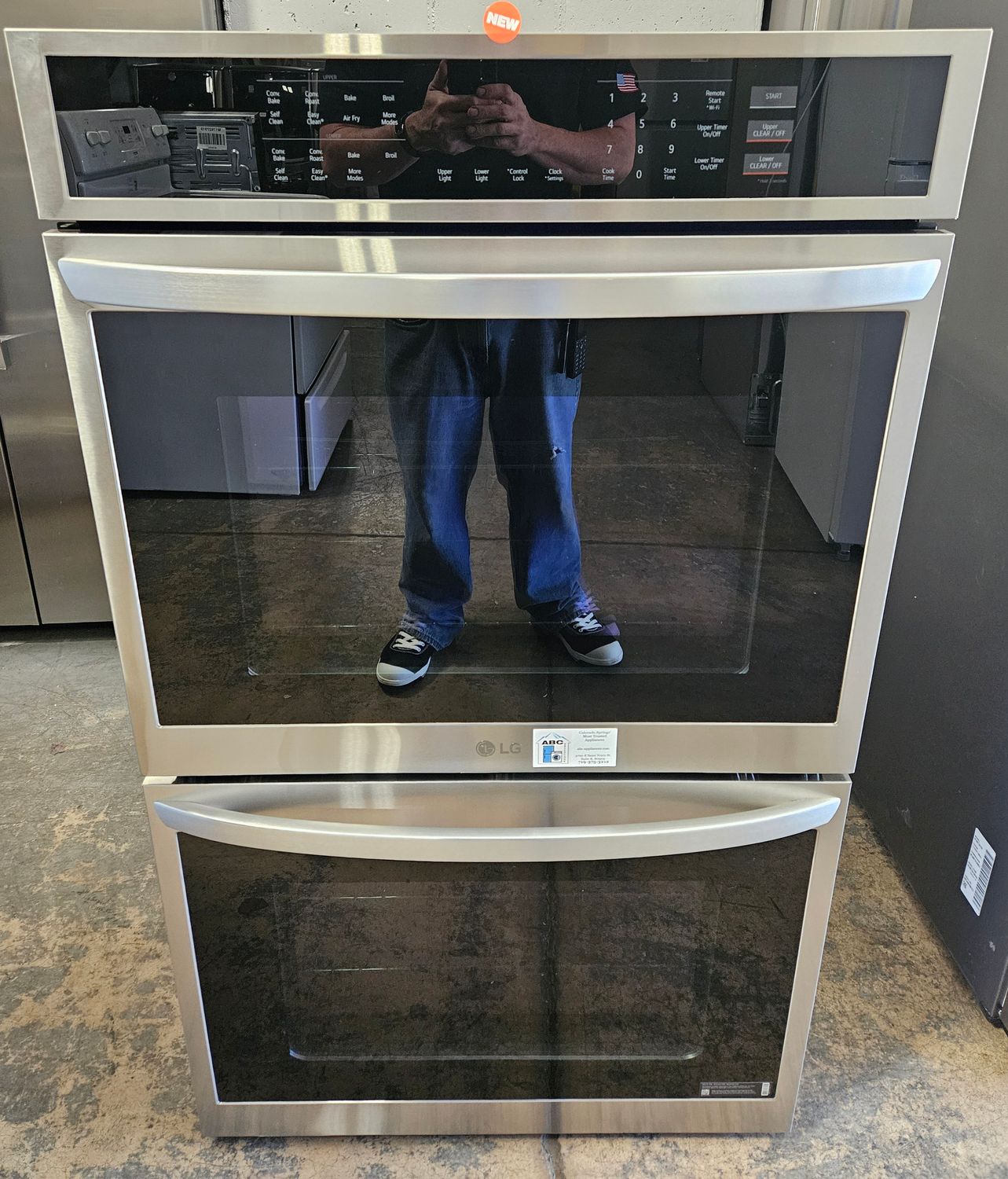 NEW! 9.4 cu.ft. LG Smart Double Wall Oven with Convection and Air Fry