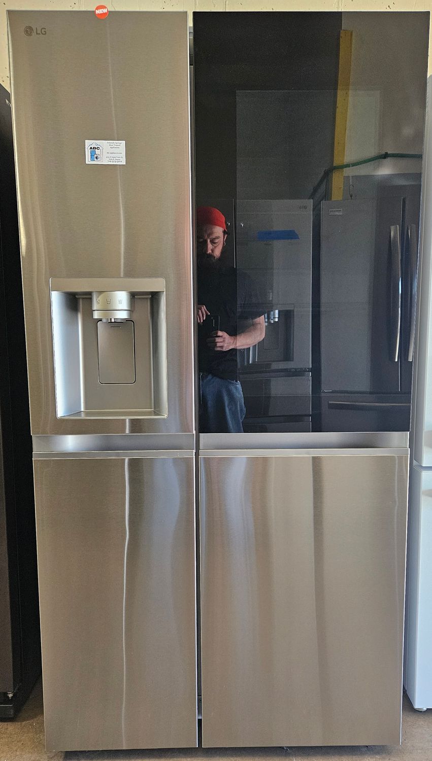 NEW! 27cu.ft. LG Side-by-Side InstaView Refrigerator in Stainless Steel NEW! 27cu.ft. LG Side-by-Side InstaView Refrigerator in Stainless Steel