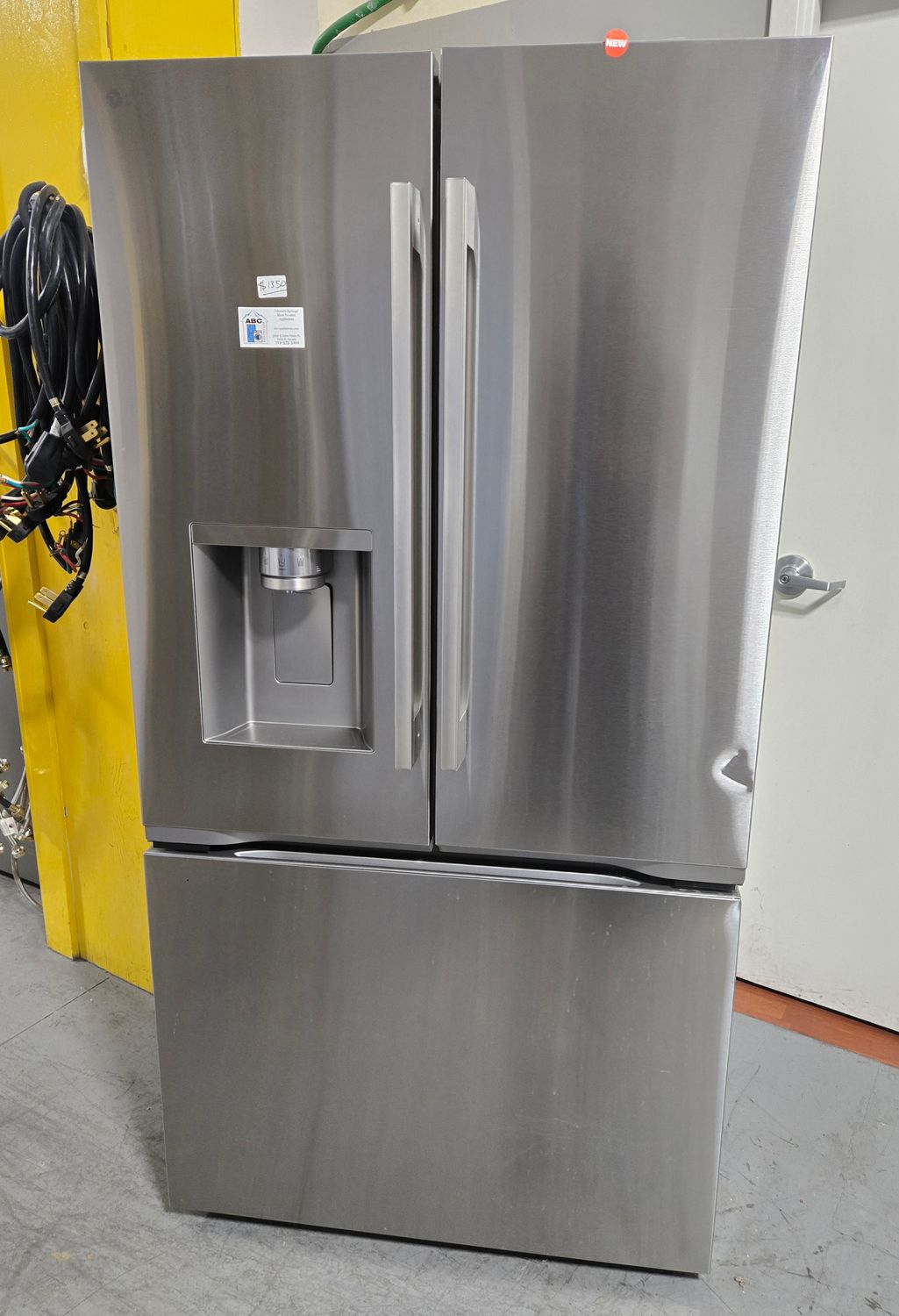 NEW! 24cu.ft. LG Counter Depth 3-Door French Door Refrigerator in Stainless Steel