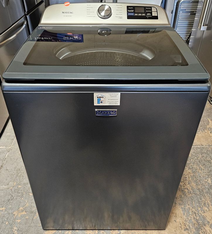 NEW! Maytag Pet Pro Top Load Washer in Midnight Steel (5.3cu.ft.)