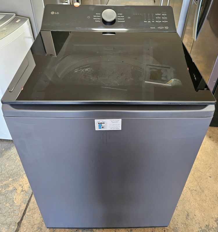 NEW! LG Smart Top Load Washer w/ Agitator in Matte Black (5.3cu.ft.)
