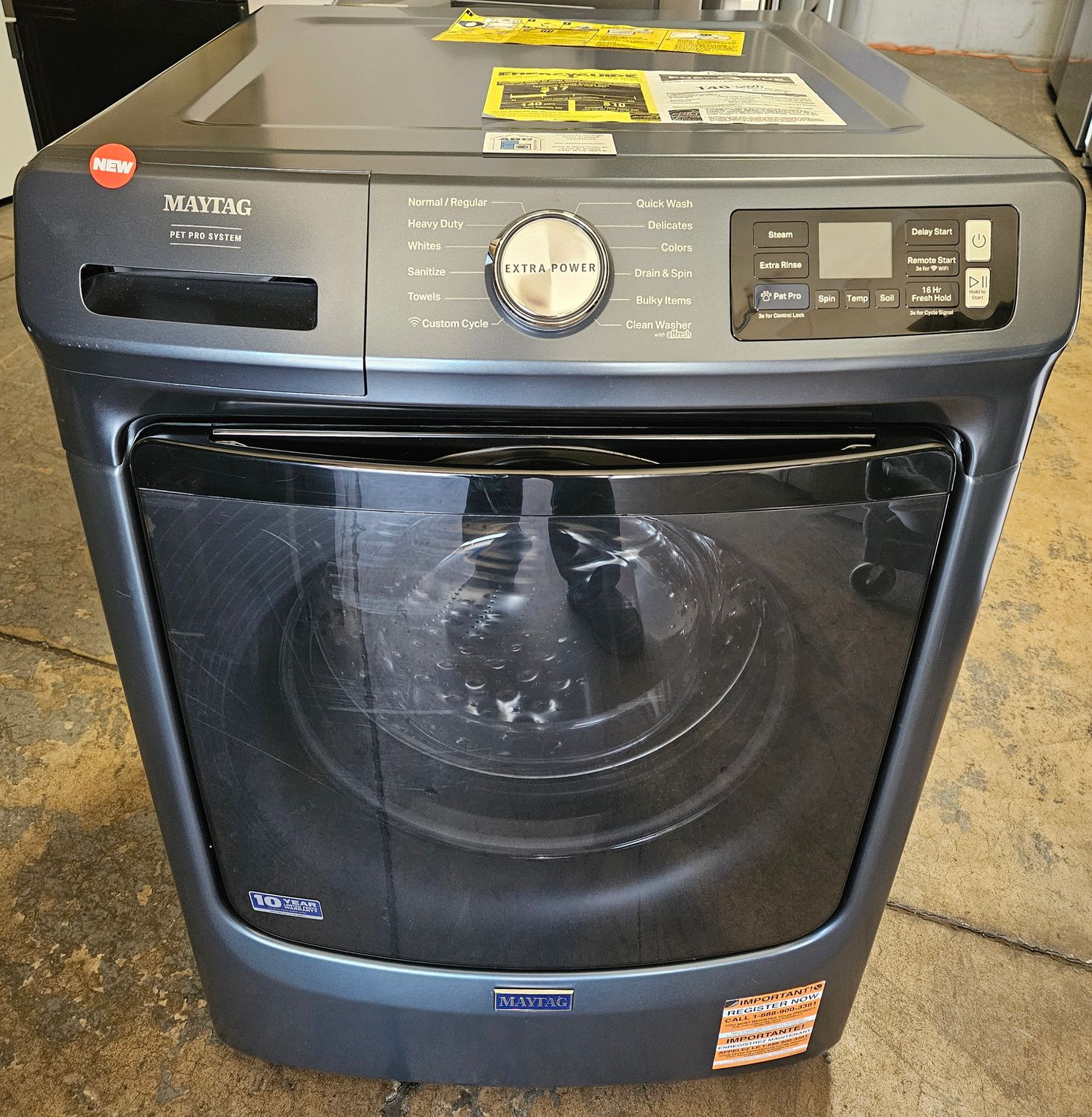 NEW! Maytag Smart Pet Pro Front Load Washer (5.0cu.ft.)