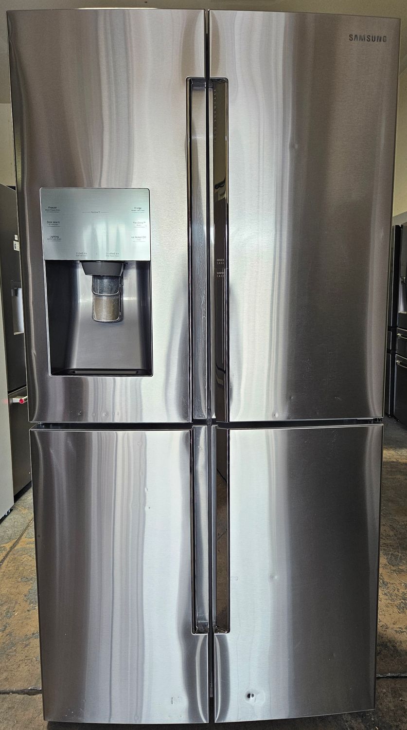 USED 22cu.ft. Samsung Counter Depth 4-Door Flex™ Refrigerator in Stainless Steel Refrigerator