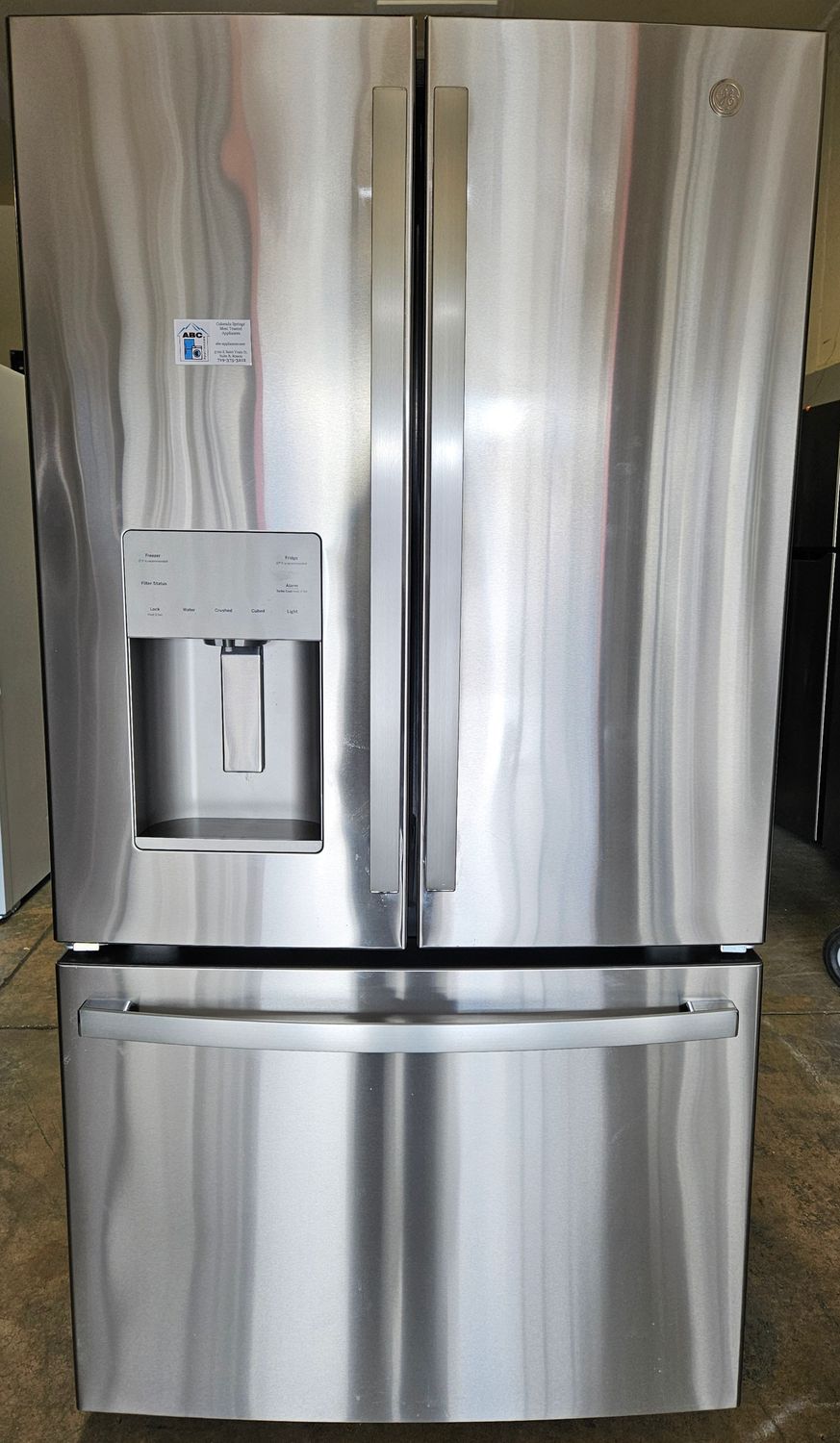 USED 25.7cu.ft. GE French Door Stainless Steel Bottom Freezer Refrigerator USED 25.7cu.ft. GE French Door Stainless Steel Bottom Freezer Refrigerator