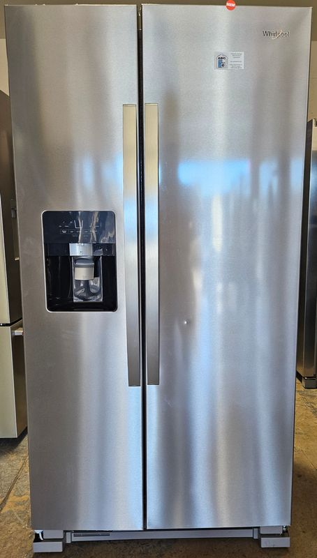 NEW! 24.6cu.ft. Whirlpool Stainless Steel Side-by-Side Refrigerator