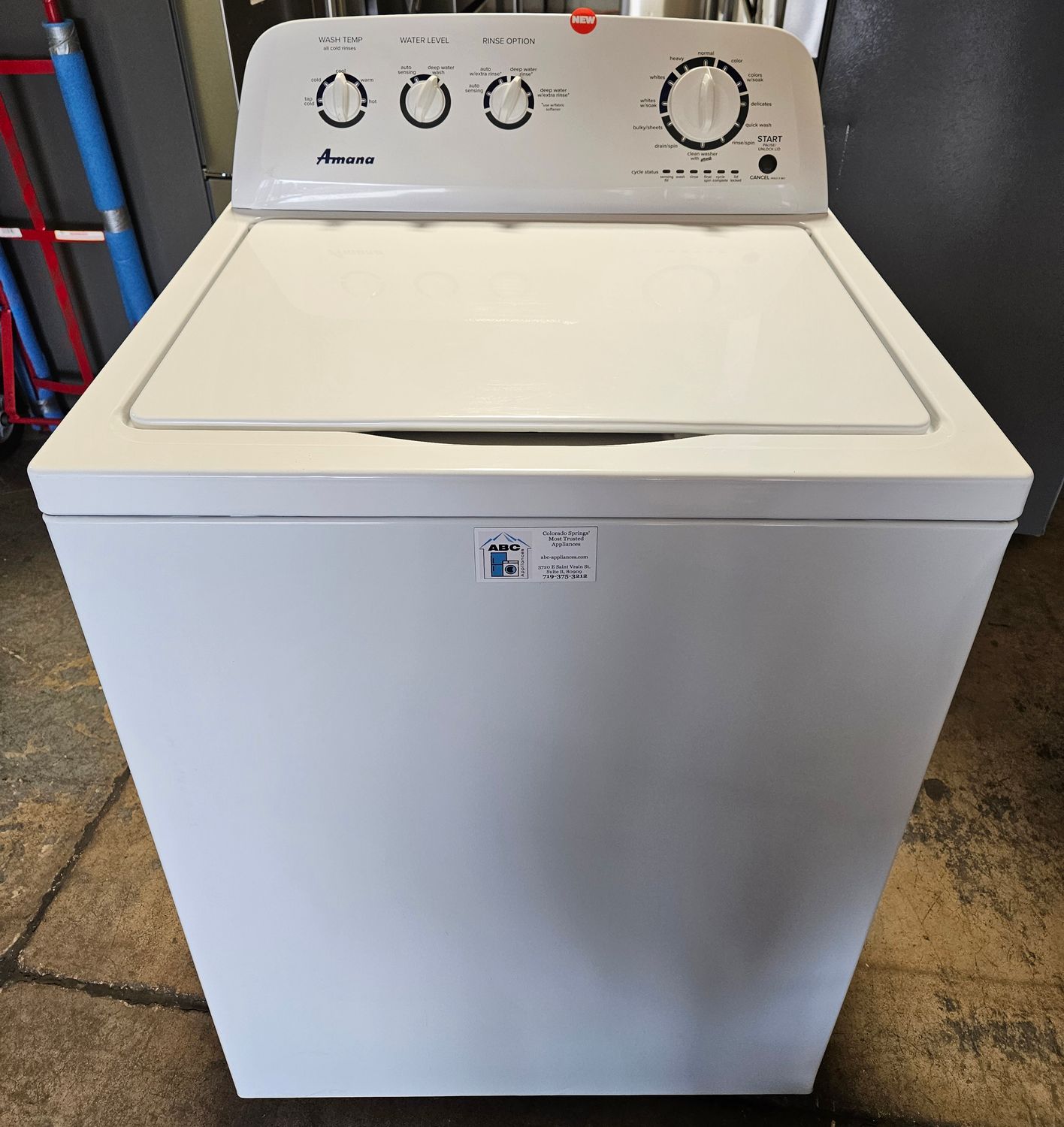 NEW! Amana Top Load Washer (3.8cu.ft.) NEW! Amana Top Load Washer (3.8cu.ft.)