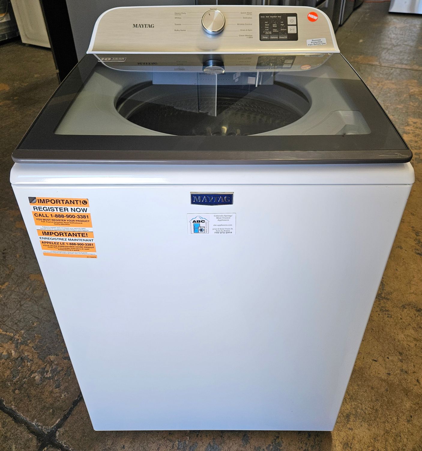 NEW! Maytag Top Load Washer (4.8cu.ft.) NEW! Maytag Top Load Washer (4.8cu.ft.)