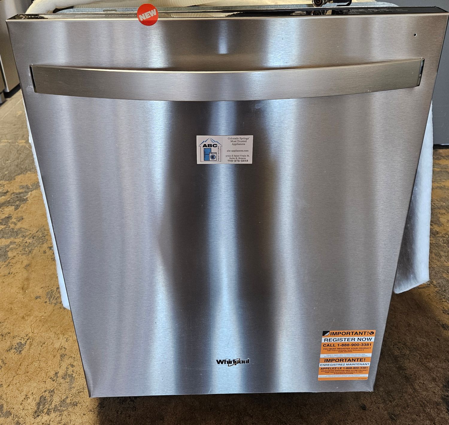 NEW! Whirlpool Stainless Steel Built-In Electric Dishwasher NEW! Whirlpool Stainless Steel Built-In Electric Dishwasher