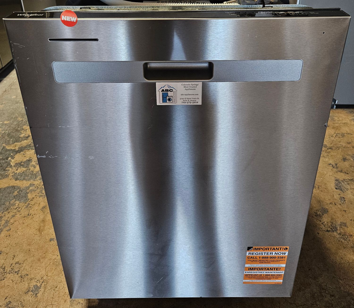 NEW! Whirlpool Stainless Steel Built-In Electric Dishwasher