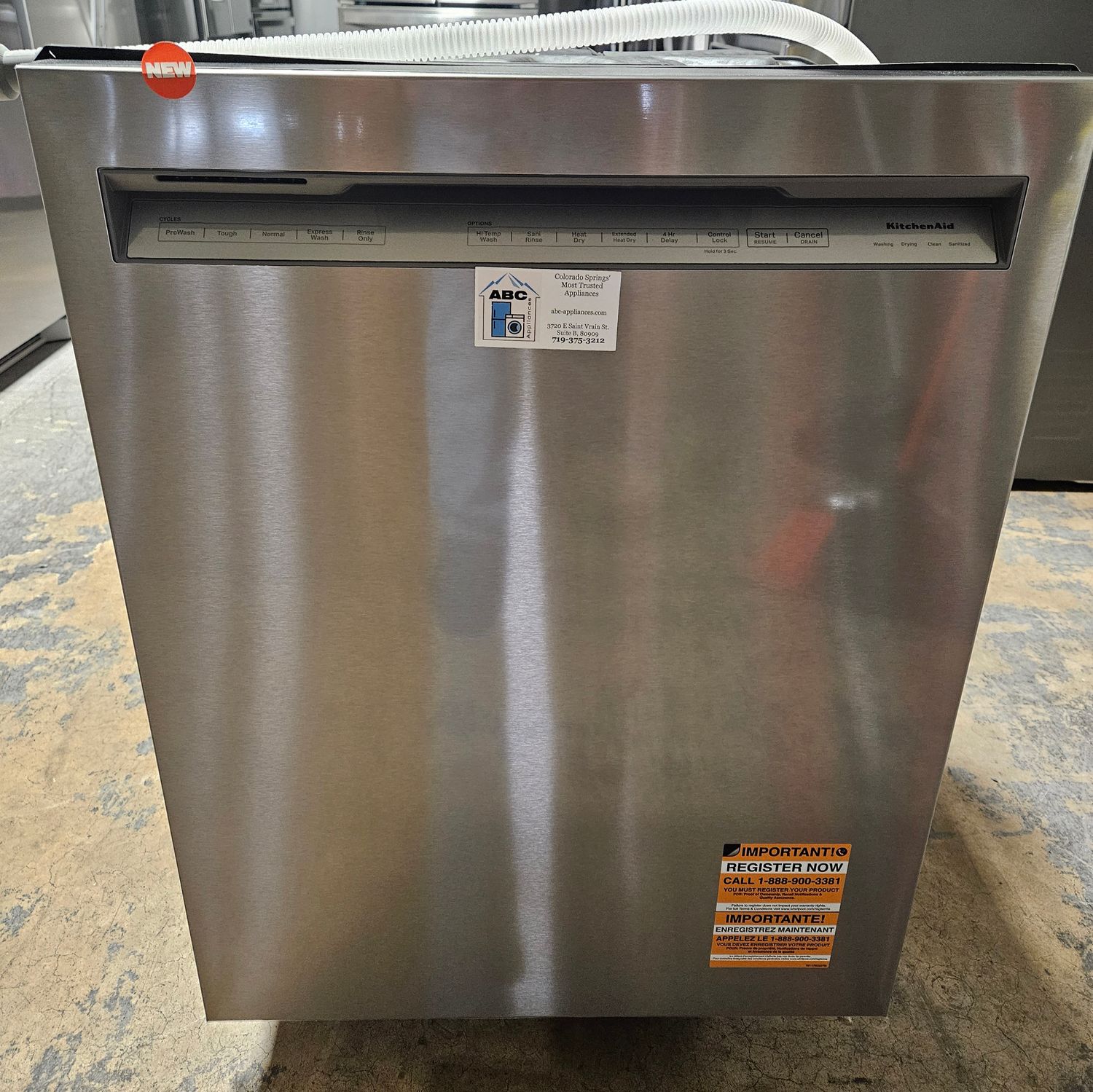 NEW! KitchenAid Stainless Steel Built-In Electric Dishwasher w/Third Rack NEW! KitchenAid Stainless Steel Built-In Electric Dishwasher w/Third Rack