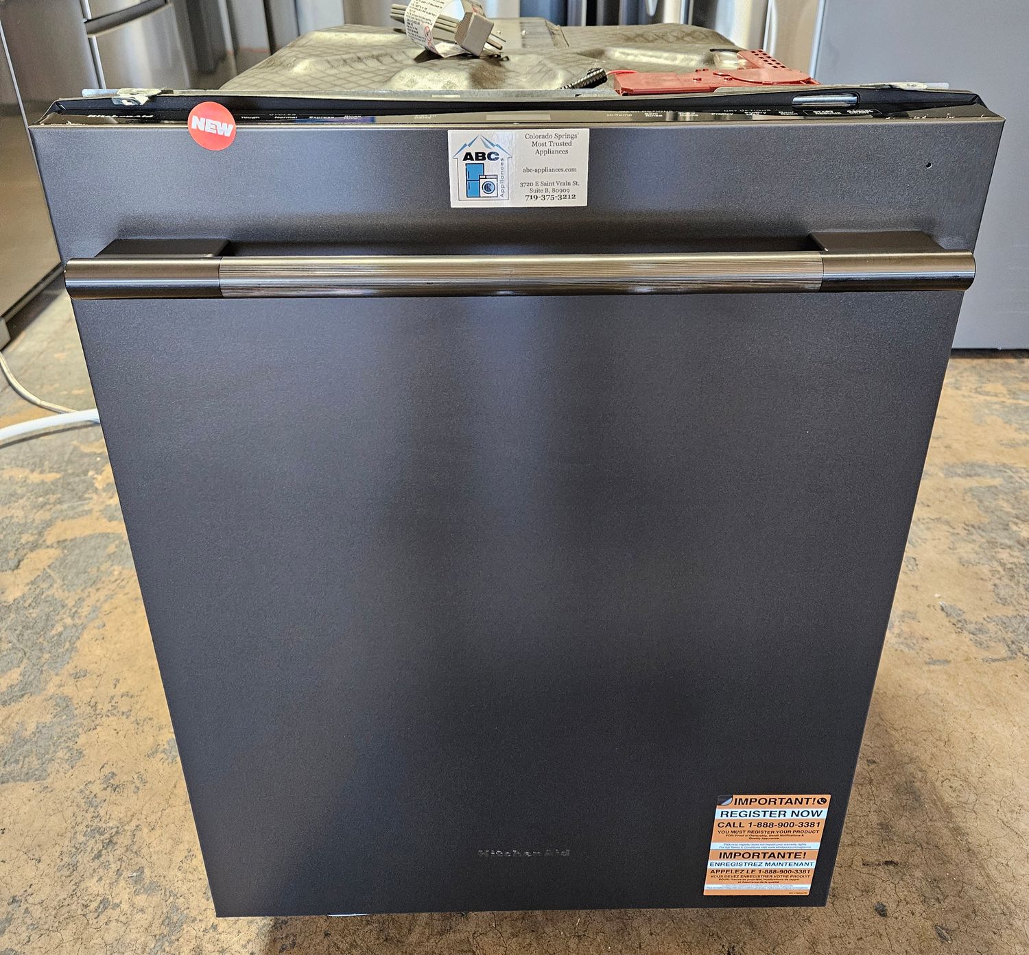 NEW! KitchenAid Black Stainless Steel Built-In Electric Dishwasher w/Third Rack and Advanced ProDry